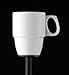 Produktbild Bauscher 90 5629 Kaffeebecher DIMENSION 9010 Porz. rund 290ml 7,8x10,2cm weiß Packung mit 6 Stück