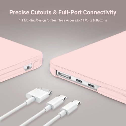 Image of MOSISO Compatible with MacBook Air 15 inch Case M5 M4 M3 M2 2026 2025-2023 | Model A3448 A3241 A3114 A2941, Scratch-Resistant Ultra-Thin Protective Hard Shell Case Cover, Baby Pink