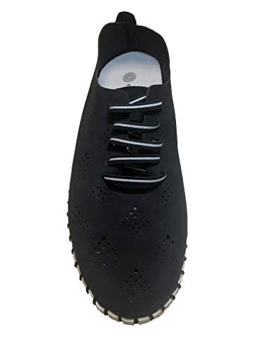 Zapatos negros de mujer Eric Michael Annie talla 38 calzado de piel nubuck
