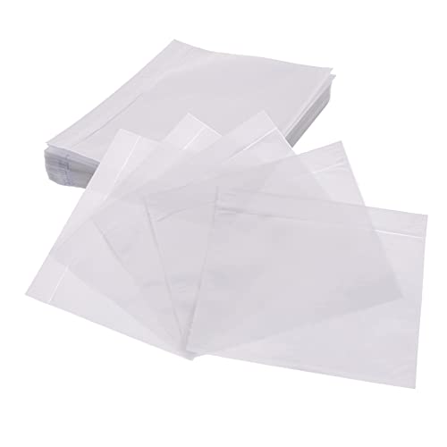 VILLFUL 100pcs Envelopes for Packing List Clear Adhesive Packing Envelope Pouches Holder Sealable Bags for Packaging Vinyl Wrap Mirror Vinyl Adhesive Packing List Pouch Packing List Bags