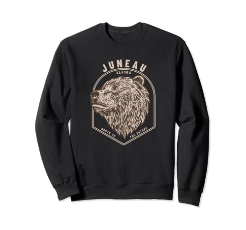 Vintage Retro JUNEAU ALASKA OSO FAUNA Sudadera
