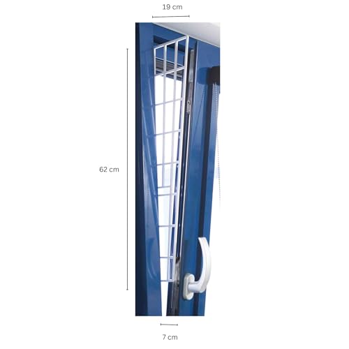 TRIXIE Seitenelement – Fenstersicherung für gekippte Fenster – bruchsicherer Kunststoff – leicht und stabil – zum Anschrauben oder Ankleben – 44183