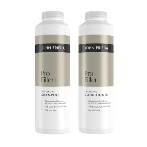 John Frieda Pro Filler+ Shampoo & Conditioner 500ml x2 Fine Hair