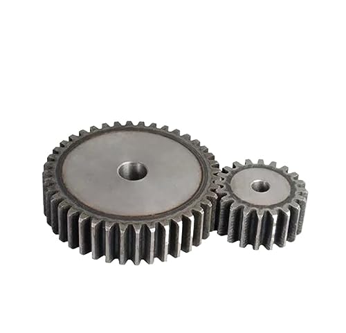 Bevel Gear Pinion Hardware Mechanical 1pcs 2 Mod Spur Gear 10-24 Teeth 2M Thickness 20mm Carbon Steel Transmission Part Gear(15 Teeth OD 34mm)