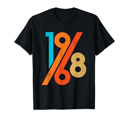 Estilo Vintage Cumpleaños 1968 Camiseta