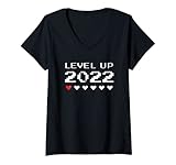 Photo Gallery donna 2022 new year funny pixel art 8-bit gaming maglietta con collo a v Photo Gallery donna 2022 new year funny pixel art 8-bit gaming maglietta con collo a v