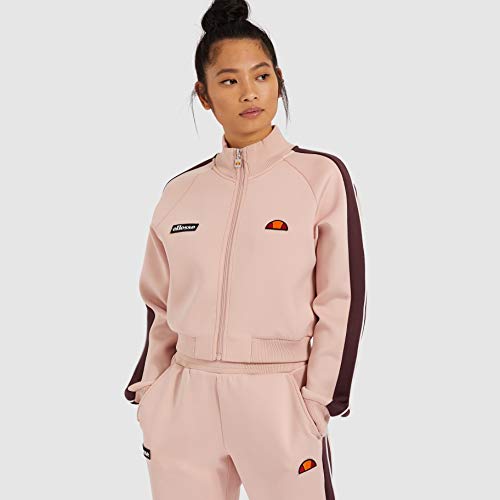 Ellesse Damen Pinzo Crop Track Top Jacke, Pink, S