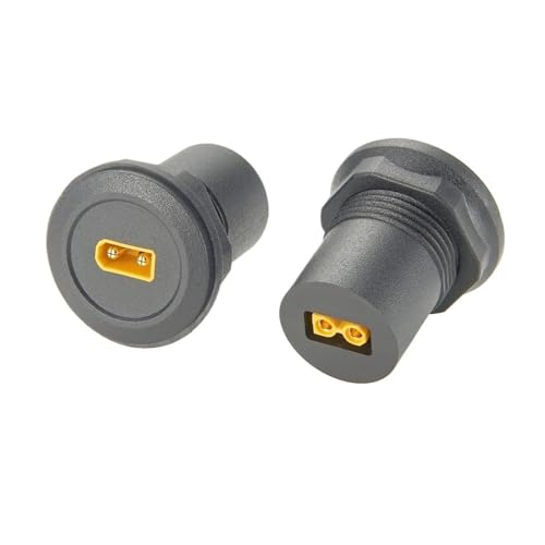 Conector XT30 macho a hembra para panel redondo que optimiza la carga estable de drones RC