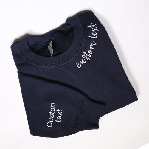 Custom Embroidered Sweatshirt Design Your Own Text, Personalized Embroidered Sweater Add Your Own Custom Text, Customized Hoodies For Man Woman, Unique Gift 11 Multi2
