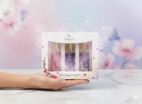 Image of Yardley London Fine Fragrance Gift Set for Women | Floral Perfume Mist Combo Pack of 3 (35 ml Each) | Long Lasting Body Spray | Ideal Gift for Women & Girls
