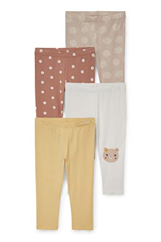 C&A Baby Mädchen Hosen Leggings Regular Regular Fit 4er Pack|Multipack...