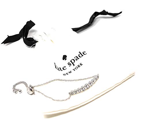 Kate Spade Full Circle Bezel Set Crystal Bolo Slider Bracelet, Silvertone #TOP1