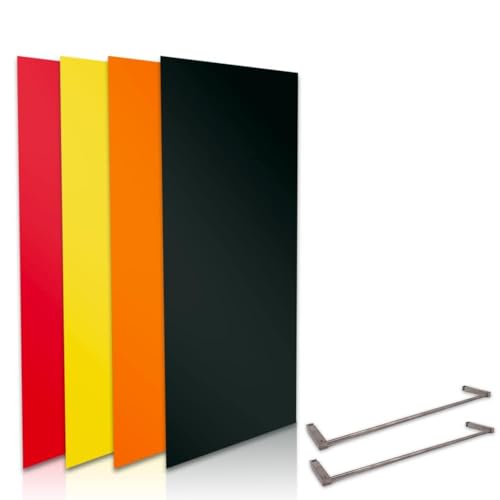 Ilo - Radiateur électrique plat panneau rayonnant en verre 120x60cm 750W convertible en sèche serviette Couleur - Rouge, Thermostat - NON