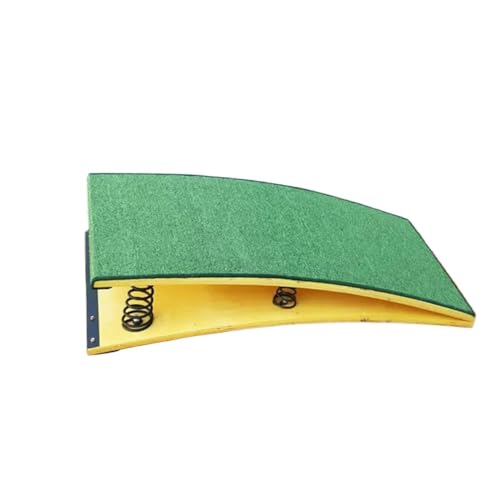 WKWUVLAS Trampolín Curvo portátil for Gimnasia: Equipo de Salto con 9 resortes for Adultos y jóvenes, Ideal for Uso doméstico o Escolar.
