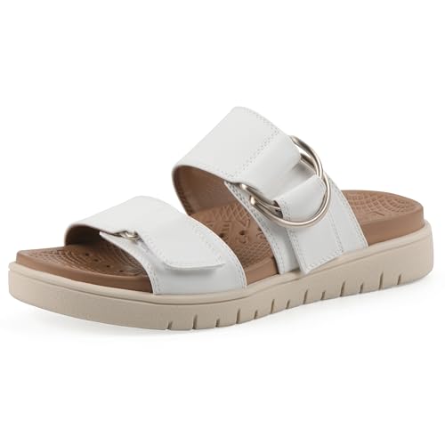 Chanclas acolchadas Fom Recovery Namaste de mujer en color blanco pulido suave
