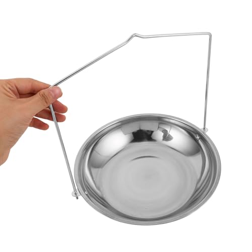 Plato de acero inoxidable Zerodeko con cadena metálica de alta resistencia 6