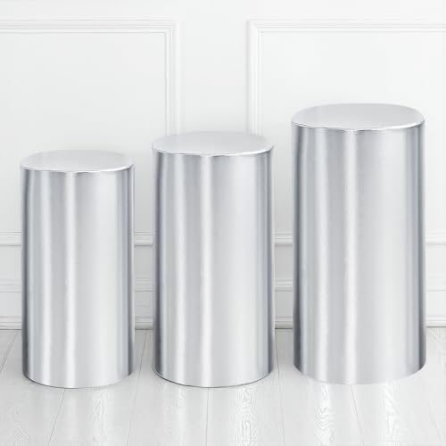 Colori Brillanti: I nostri copri cilindrici sono disponibili in una vasta gamma di colori, permettendoti di scegliere la tonalità perfetta per completare il tema del tuo evento e aggiungere un tocco di lusso e eleganza. Può attirare gli occhi e mettere in risalto torte, dessert, fiori o ornamenti sul piedistallo.