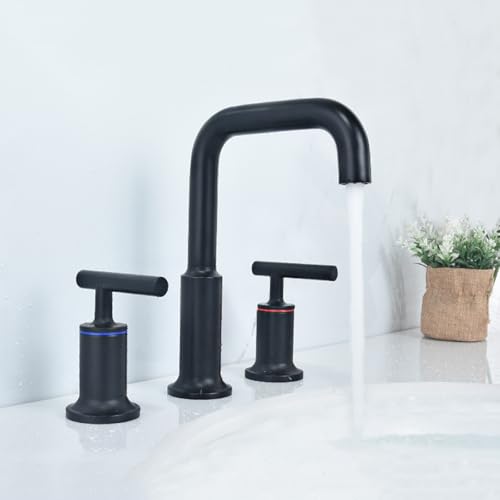 Mélangeur robinets de lavabo anti-traces double levier - 2