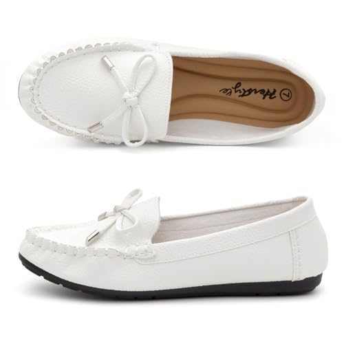 Image of Herstyle Loafers for Women - Slip-On Business Flats Shoes | Dressy Casual Walking Flats with Memory Foam Insole | Lightweight & Comfortable Moccasins for Office & Travel
