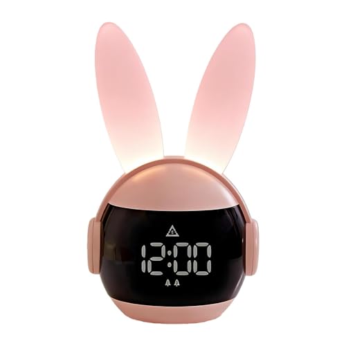Reloj despertador genérico para – Luz nocturna recargable con temporizador de noche, dispositivo de despertador divertido | Niñas casa dormitorio escuela Pascua cumpleaños regalo decoración rutina