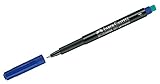 extrem haftfähig Faber-Castell 151351 - Marker Multimark F, permanent, blau