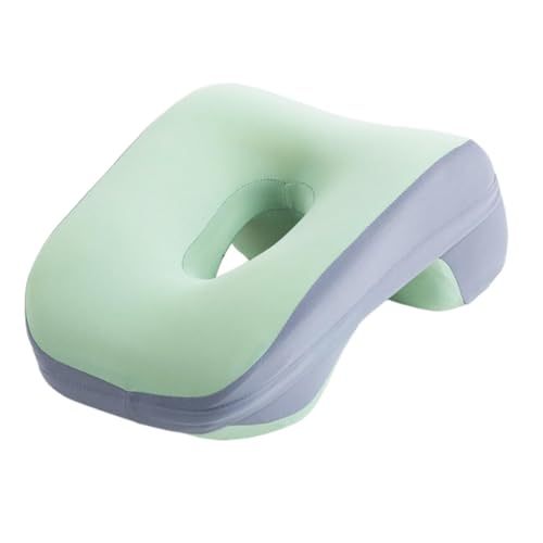 FytStycale Desk Sleeping Napping Pillow Office Chair Neck Support for Adult Compact Removable Cover Washable Breathable Face Down Pillow, Green