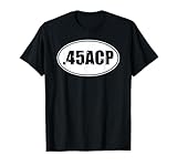 .45 ACP Caliber Gun Design, Ammo 1911 Concealed Pistol T-Shirt