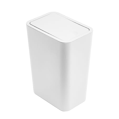 Caneca de basura pequeña con tapa para baño miniatura 2
