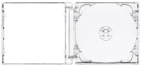 Super Jewel Box CD/DVD 10.4mm Standard Cases for 1 or 2 Disc with Super Clear Tray (Pack of 10)