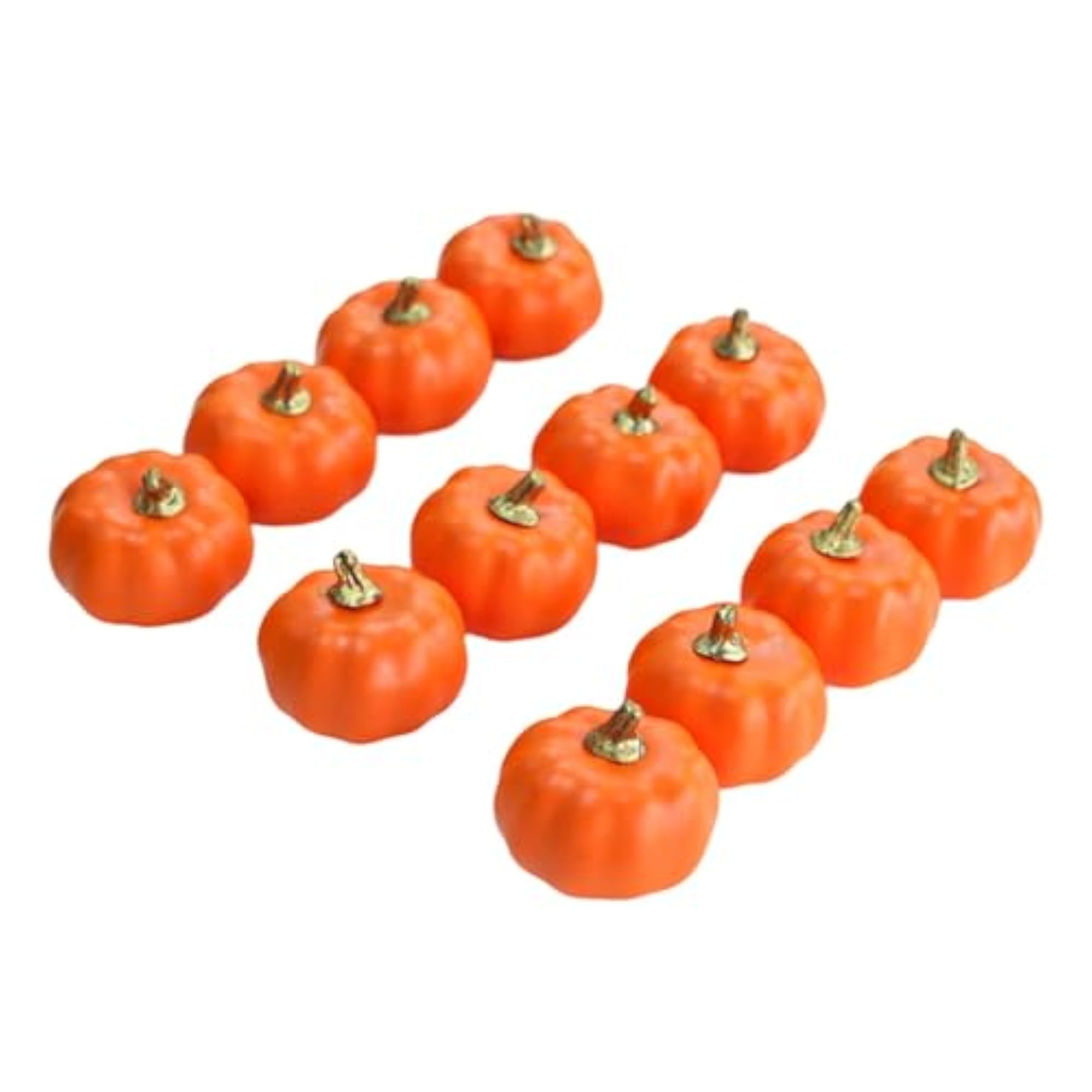 12Pcs Pumpkins Fall Harvest Decorative Pumpkins Set