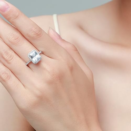 Bague Argent Pierre rectangulaire, le cadeau idéal pour sceller une promesse - 3