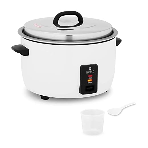 Royal Catering Cuociriso Elettrico Professionale 19 L 2650 W Acciaio Inox Alluminio Risottiera Elettrica