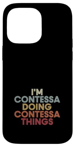 Contessa Name Contessa Personalized Name First Given �X�}�z�P�[�X iPhone 14 Pro Max �p