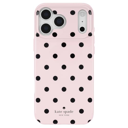 Image of kate spade new york iPhone 17 Pro Max Case - Compatible with MagSafe - Designer Phone Case - Cabana Dot Pink