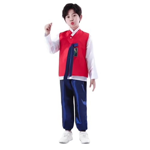 Disfraz completo tradicional Dolbok coreano para niños miniatura 2