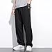 Baggy Pants for Men Casual Wide Leg Loose Sweatpants Lightweight Straight Leg Athletic Workout Joggers with Pockets, Comfy All-Day Wear Bottoms Black