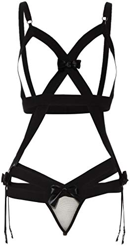 Me Seduce Pequeño/Mediano de Venus Negro Lencería para mujer