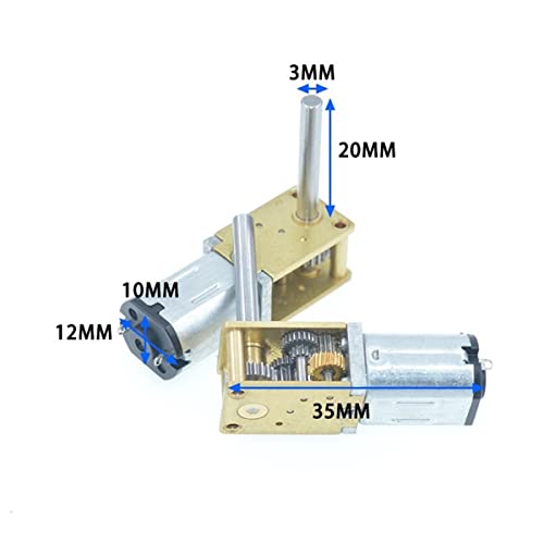 Mini motor eléctrico DC 3-12V 60 RPM miniatura 2