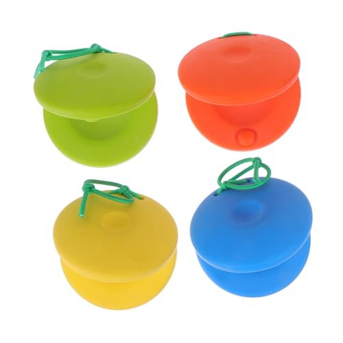 NAMOARLY 4pcs Instrumento Musical Juguete Bebé Dibujos Animados Castañuelos Juguete Instrumentos Tempranos Herramienta De Aprendizaje