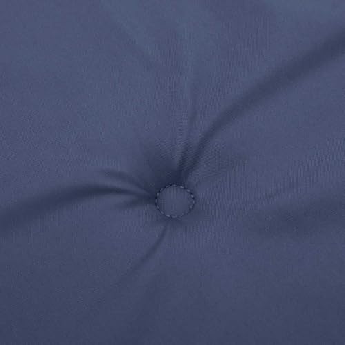 Coussin de banc de jardin bleu marine 200x50x4 cm tissu Oxford avec cordes - 6