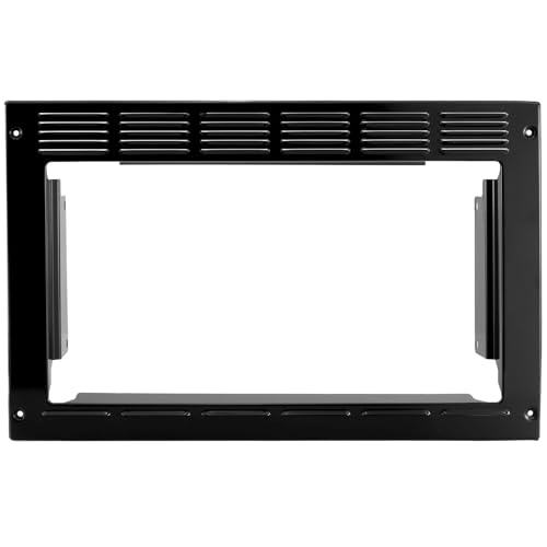 Image of RecPro RV Microwave Trim Kit, Black, Fits 1.0 Cu. Ft. Microwave