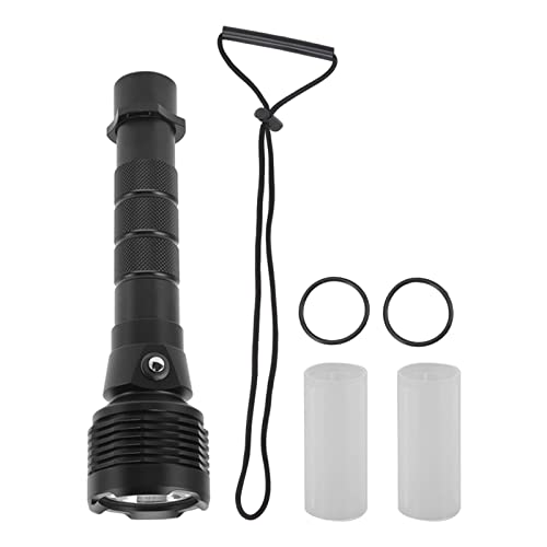 MEEVINWH Linterna de buceo de luz fuerte, de largo alcance 3600 lm, LED, aleación de aluminio, linterna de buceo IPX8