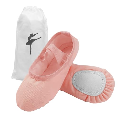 BananaHome Girls Ballet Shoes Highly Stretch Canvas Adult Ba...