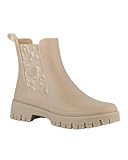 Lemon Jelly Alani Bottes de Pluie Femme, Bottes Chelsea Femme Imperméables en PVC avec Élastique Imprimé et Parfum de Citron, 36-41