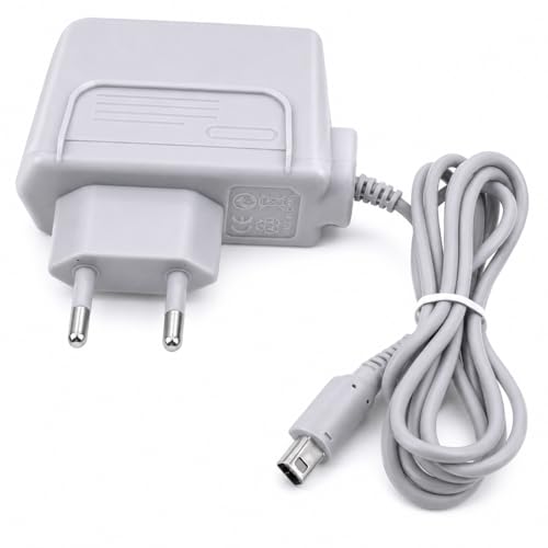 CABLEPELADO Cargador Compatible con Consolas 3DS/3DS XL/2DS/2DS XL/DSi/DSi XL/New 3DS | Fuente de Alimentación Adaptador Alimentador CA, USB | Color Blanco