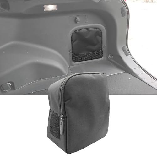 TulinTulin Trunk Upgrade, Trunk Organizer Pocket Bag, Trunk Cubby Storage bag,Cargo side pocket For Toyota Rav4 2025 2024 2023 2022 2021 2020 2019 Black, 1 pc