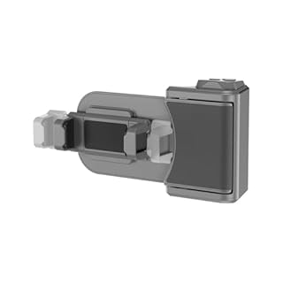 KIWIFOTOS Grande poignée pour smartphone avec zoom vidéo magnétique et télécommande Bluetooth - Enregistrement de vlogging pour téléphones iOS Android de largeur 59 à 85 mm (gris)