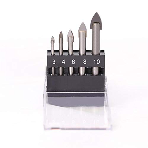 Set de brocas para vidrio 5 piezas 3-10 mm miniatura 5