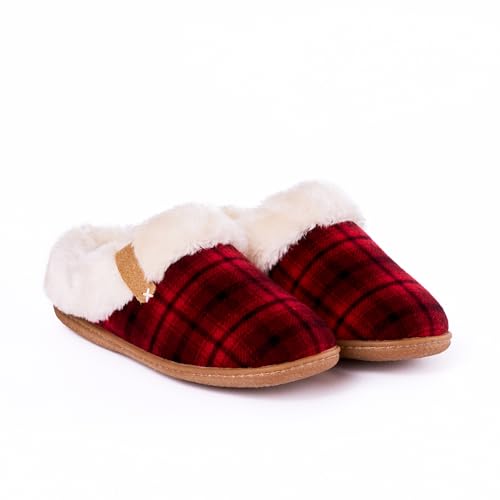 Minnetonka Women's Camp Collar Scuff Slippers2