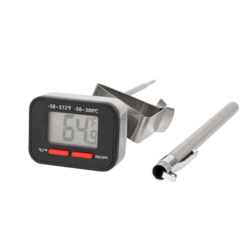 watchget ドリップポット用温度計 コーヒー ミルクフォーマー温度計 キッチン温度計 デジタル 調理用 料理用 てんぷら お肉 お風呂 牛乳などの温度測量用 速読 -50℃-300℃測定 摂氏/華氏